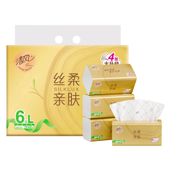 清风抽纸丝柔4层110抽*6包L码 16.90元 - 线报酷