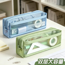珺北方形透明双层笔袋粉色20cm*10cm*6cm 买2件 11.6元 - 86线报