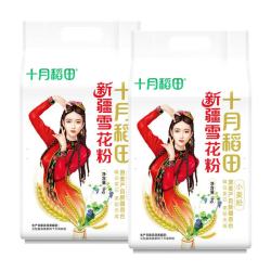 十月稻田新疆奇台面粉4斤2袋 19.8元 - 线报酷