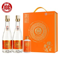 白水杜康52度浓香型白酒500ml*2瓶+100ml高档礼盒 拍2件 99.8元 - 86线报