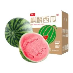 京鲜生 无籽麒麟西瓜 1粒 净重7-9斤