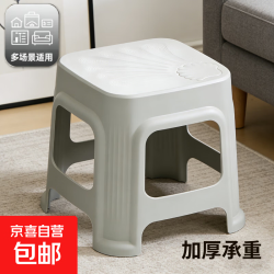 京喜贝壳凳塑料凳子板凳小凳子小板凳凳子家用结实耐用胶凳洗澡换鞋凳儿童小凳子1个装 2.02元 - 线报酷