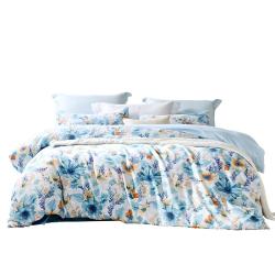 富安娜圣之花床品全涤双面磨毛套蓝调1.8米床单款被套230*229cm 139元 - 86线报
