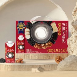 统一神采焕发植物蛋白饮料五黑芝麻乳200ml*10入礼盒 14.9元 - 86线报