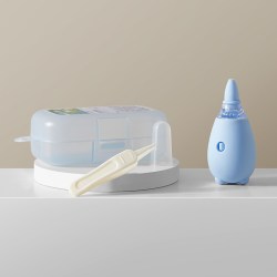 嫚熙婴儿吸鼻器宝宝鼻屎清洁吸鼻器婴幼儿婴童鼻涕清理西奥蓝 16.9元 - 86线报