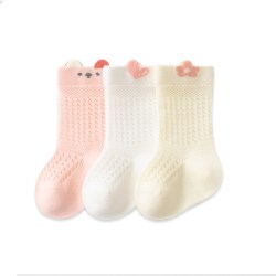 巧纺臻品婴儿袜子春夏季薄款棉袜宝宝夏天网眼透气无骨短袜新生幼儿松口袜 13.8元 - 86线报