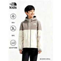 北面童装儿童防风防水抓绒保暖冲锋衣春白咖拼色873R150(L) 499.5元 - 86线报