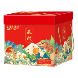 名渔湾粽子咸鸭蛋礼盒1765g11粽2鸭蛋含蛋黄鲜肉蜜枣粽龙粽 27.99元 - 86线报