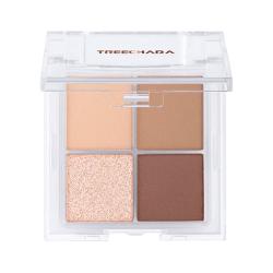 TREECHADA四色眼影盘大地色彩妆修容便捷哑光易上色 27.93元 - 线报酷