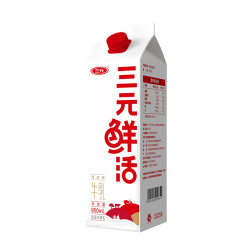 三元鲜活牛乳950ml 拍3件 28.9元 - 86线报