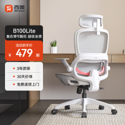 西昊B100Lite人体工学椅B100Lite灰无脚踏弹弓骶枕 419元 - 86线报