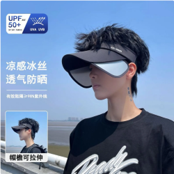 防晒遮阳帽可伸缩UPF50++ 19.9元 - 86线报