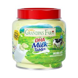 爷爷的农场DHA高钙奶片奶贝牛乳奶片添加藻油宝宝零食儿童零食60g 11.9元 - 86线报