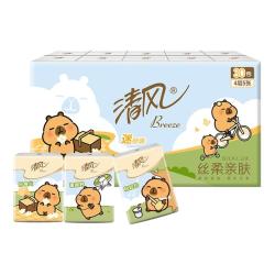 清风卡皮巴拉手帕纸4层面巾纸小包纸巾餐巾纸便携式 12.5元 - 86线报