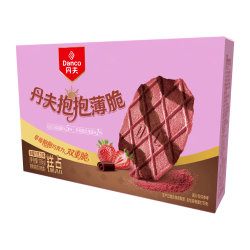 丹夫草莓抱抱薄脆饼干纯脂黑巧丹东草莓粉176g 8.9元 - 86线报