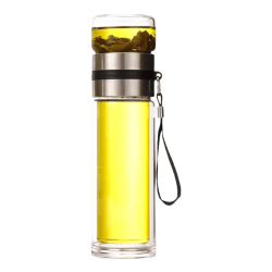 欧因高硼硅双层玻璃杯钢本色350ml 15.9元 - 清风线报