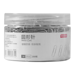 京东京造29mm镀镍防锈3#回形针200枚/筒 3.5元 - 线报酷