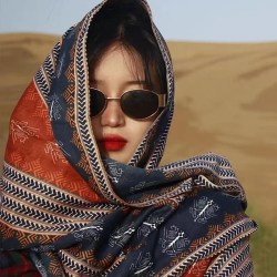 夏金采民族风女士披肩180cm颜色分类敦煌红 19.8元 - 86线报