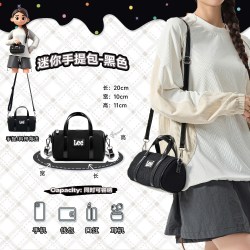 Lee官方新款斜挎包女生单肩包迷你时尚手拎包黑色通勤小号挎包女 139元 - 86线报