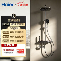 海尔小贝壳花洒F6水温数显精铜花洒套装 769元 - 线报酷