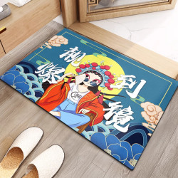KAYE卡通地垫浴室卫生间吸水防滑垫国潮风靓到爆镜40X60cm 9.9元 - 86线报