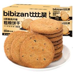 比比赞0蔗糖高纤维粗粮饼干 8.9元 - 线报酷