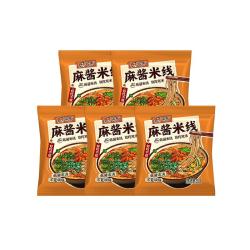 宛禾麻酱米线方便泡面袋装米线速食米粉酸辣粉懒人夜宵112g*5包 19.90元 - 86线报
