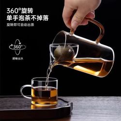 溥畔茶水分离专用杯玻璃茶具逍遥公杯 19.9元 - 线报酷