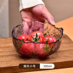 法兰晶轻奢风玻璃水果盘沙拉碗烟灰小号 6.86元 - 86线报