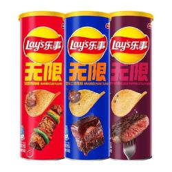 乐事罐装薯片无肉不欢烤肉/红烧肉/牛扒104g×3罐 15.9元 - 86线报