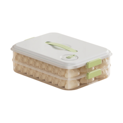 双枪防粘饺子盒薄荷绿双层一盖收纳保鲜盒 16.9元 - 线报酷