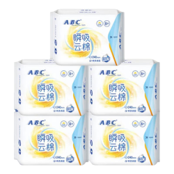 ABC卫生巾240mm5包40片2款随机发 15.9元 - 86线报