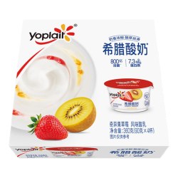 优诺希腊酸奶奇异果草莓90g*4杯7.3g高蛋白800亿活菌好吃的低温酸奶 14.9元 - 86线报