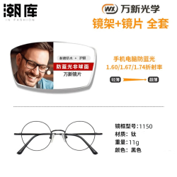 万新1.60防蓝光镜片+商务时尚镜架任选附赠原厂镜片包装 49元 - 86线报