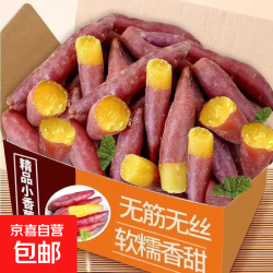 京喜自营现挖小香薯新鲜番薯板栗红薯地瓜软糯金手指拇指蔬菜包邮净重2斤 9.99元 - 86线报