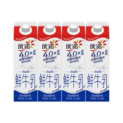 优诺低温鲜牛奶4.0+950ml*4瓶 50.92元 - 86线报