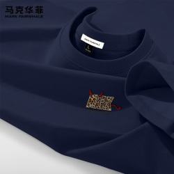 马克华菲220g重磅100%纯棉0藏青色男士短袖T恤 39.9元 - 86线报