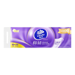 维达棉韧卷纸4层加厚家用无芯卷纸立体压花卷纸4层150g*12卷 15.70元 - 线报酷