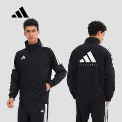 adidas男士夹克外套休闲运动经典三条杠春秋立领青少年 128.3元 - 86线报
