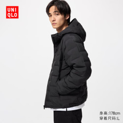优衣库男装男女同款PUFFTECH空气棉服连帽外套休闲夹克478268 159元 - 86线报