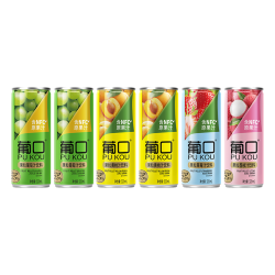 葡口大果肉果汁饮料罐装葡萄2黄桃1草莓2荔枝1320mL*6罐 18.9元 - 86线报