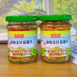 野好味金针菇罐头170g瓶装原味不辣方便凉拌下饭菜凉菜下酒解馋菜 5.95元 - 线报酷