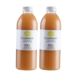 缤果族复合果蔬汁100%阳光玫瑰草莓山楂苹果1L*2瓶 14.9元 - 86线报