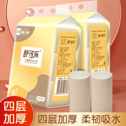 舒可乐卫生纸巾小提卷纸无芯家用卷筒纸手纸厕纸6卷 3.9元 - 86线报