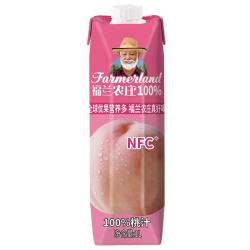 福兰农庄0添加浓缩果汁饮料100%桃汁1L箱装 12.9元 - 86线报