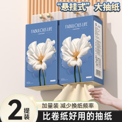 漫花挂式抽纸大包卫生纸悬挂整箱家用实惠装纸巾餐巾纸厕纸擦手800张*2提 6.9元 - 86线报