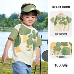 男童短袖T恤纯棉2026新款童装夏季夏装宝宝衣服儿童半袖上衣 19.61元 - 86线报