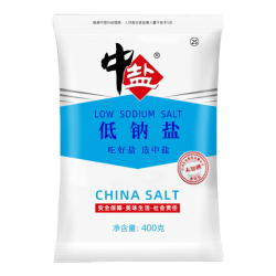 中盐低钠盐400g未加碘 拍3件 6.78元 - 线报酷