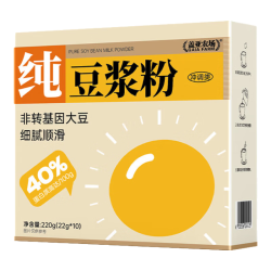 盖亚农场高蛋白代餐原味豆浆粉盒装220g 3盒 19.91元 - 86线报