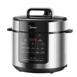 美的电压力锅不锈钢内胆双胆5L 220.55元 - 线报酷